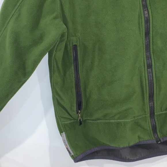 Timberland Grey and Green reversible full zip fleece jacket size Medium - Picture 8 of 16